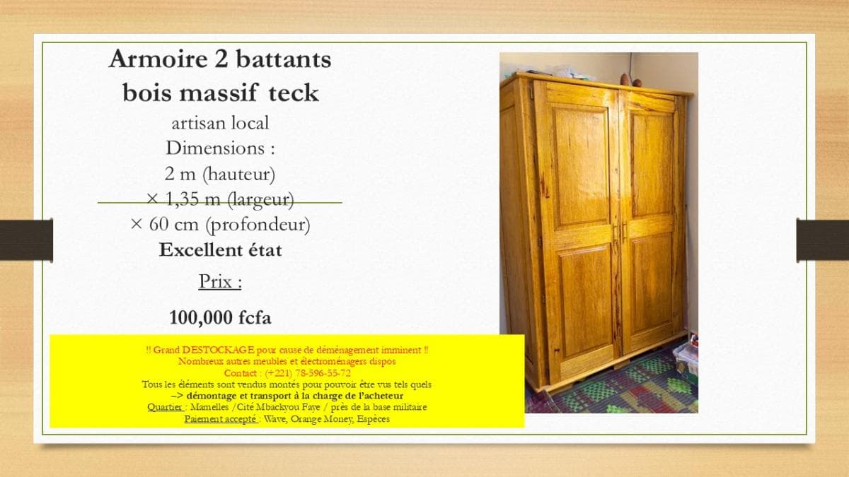 Vente meubles et électroménager ! Armoires, bureaux, étagères, salon... - Photo 1